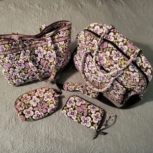 Vera Bradley Plum Petals Bundle